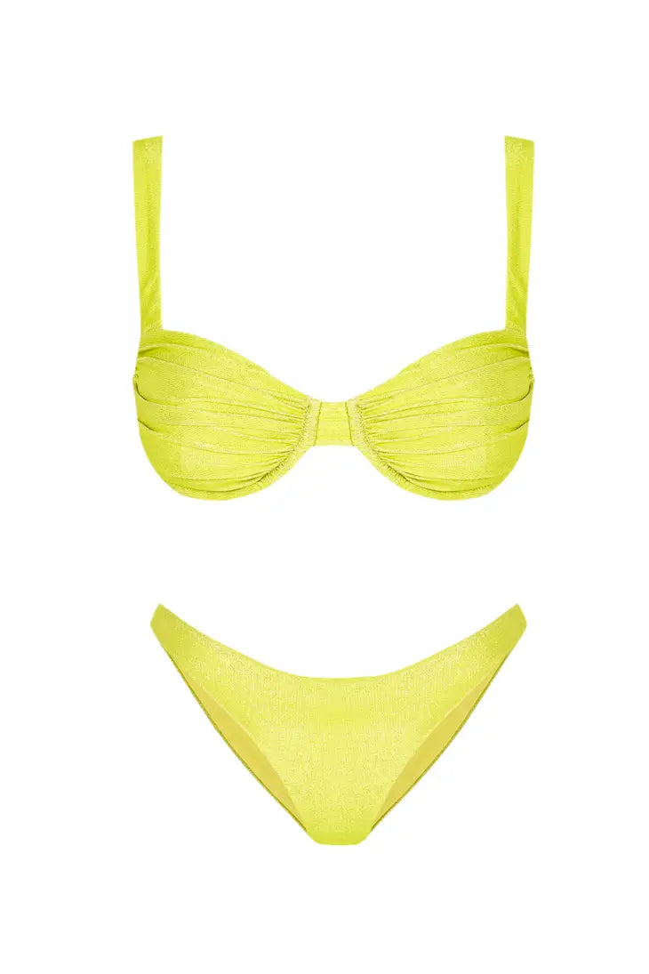 brazilian bikinislip lime groen satijn