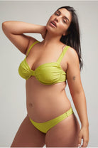 brazilian bikinislip lime groen satijn