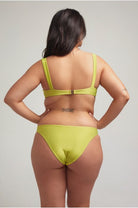 brazilian bikinislip lime groen satijn