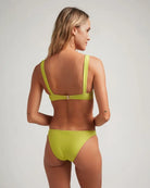 brazilian bikinislip lime groen satijn