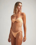 bikinislip geknoopt retro patroon pastel oranje