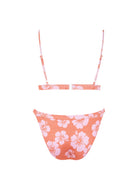 bikinislip bloemenprint oranje roze